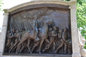 Monument to the Civil War Massachusetts 54th